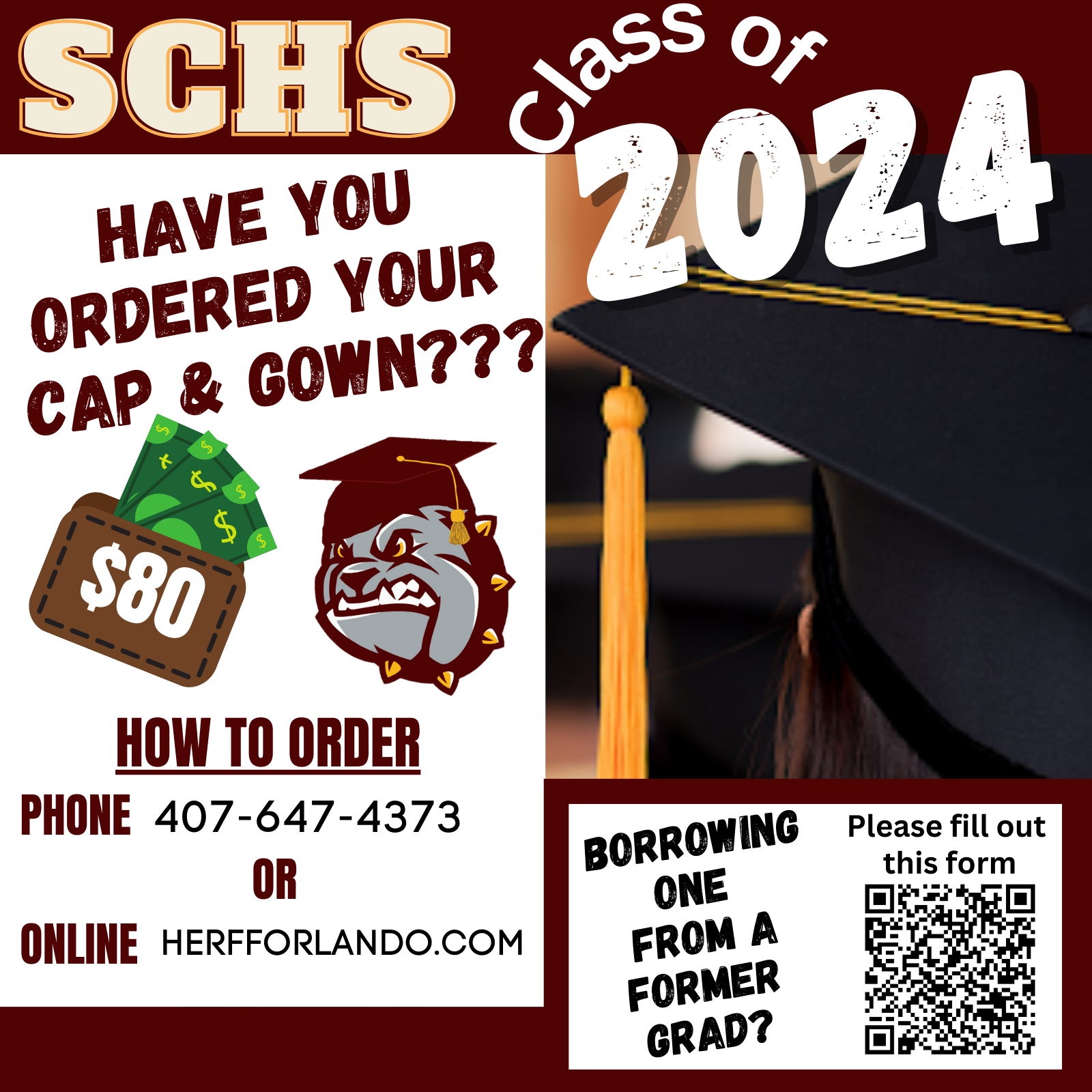 Class of 2024 / Cap & Gown Info